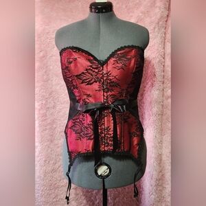 WORN ONCE  for Halloween Saloon Girl Costume Adore Me XL Corset, like new
